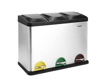 Poubelle de tri sélectif intérieure verticale 34L
