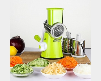 Mandoline trancheuse à légumes avec 3 lames cylindriques