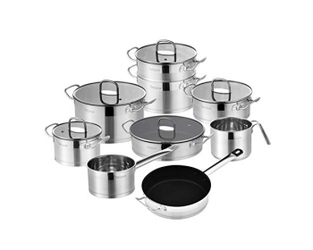 Batterie de cuisine Série Mayne, casseroles et poêle