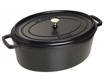 Cocotte Ovale 1102925 noir mat - 29 cm