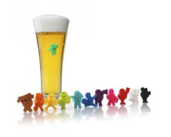 Marque verre Vacuvin Glass Markers série de 12 figurines