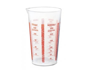 Verre doseur plastique 9915800-V de 1/4 L