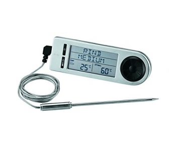 Thermomètre sonde Digital 16283 - métal, argent/noir