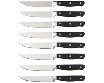 Set de 8 couteaux à steak - Lames en acier dentelé