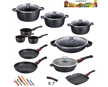 Set de cuisine 27 pièces 0008162 - fonte d'aluminium