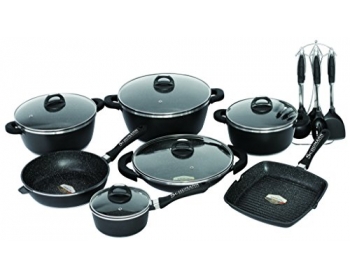 Batterie de cuisine SBA2201400 Black Rock - Lot de 14, 15 et 27 pièces