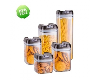 10€02 sur Homelody Boîte Hermetique Alimentaire Lot de 5 Boîtes Boîte de  Conservation Alimentaire Sans BPA Ensemble de Récipient à Nourriture Noir  Boîtes Plastiques Hermétique - Achat & prix