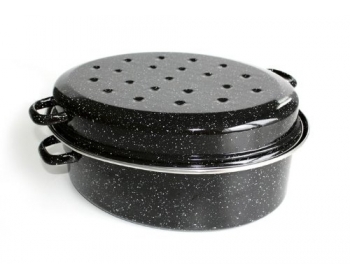 Daubière 14720344 Kitchen Roc - acier émaillé noir moucheté