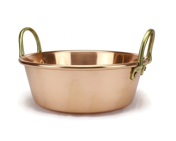 Bassine à confiture en cuivre - 28 cm