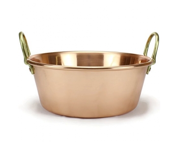 Bassine à confiture en cuivre - 28 cm