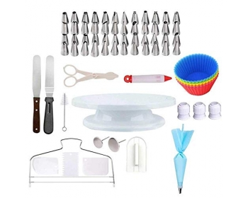 Kit pâtisserie 94pcs - poches à douilles, seringue, moules