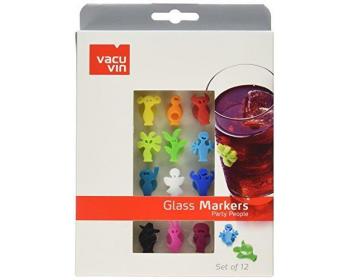 Marque verre Vacuvin Glass Markers série de 12 figurines