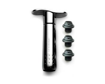 Pompe à vin + 3 bouchons