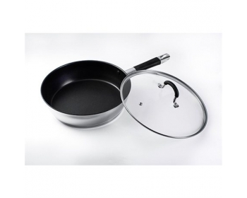 Sauteuse anti-adhésive inox et couvercle Rapid Cook