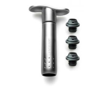 Pompe à vin + 3 bouchons