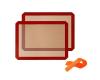 Tapis de cuission en silicone 2 pièces sans BPA 40*30cm anti-adhérent