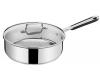 Sauteuse 24 cm Pro Inox H8603214 avec couvercle en verre