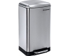 Poubelle de cuisine en acier inoxydable à pédale 30L