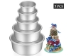 Ensemble de Moules à gâteau Ronds Revêtement anti-adhésif