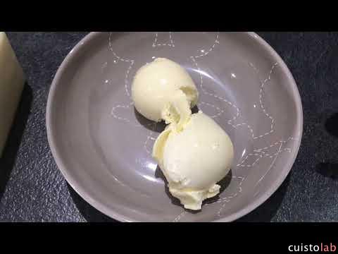 Résultat de la glace vanille après 3 heures de congélo.