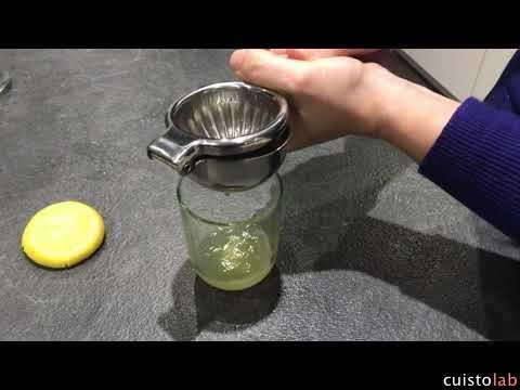 Vidéo de pressage du citron