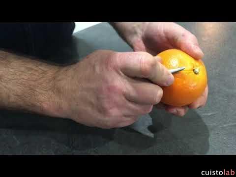 Essai de l'épluche orange