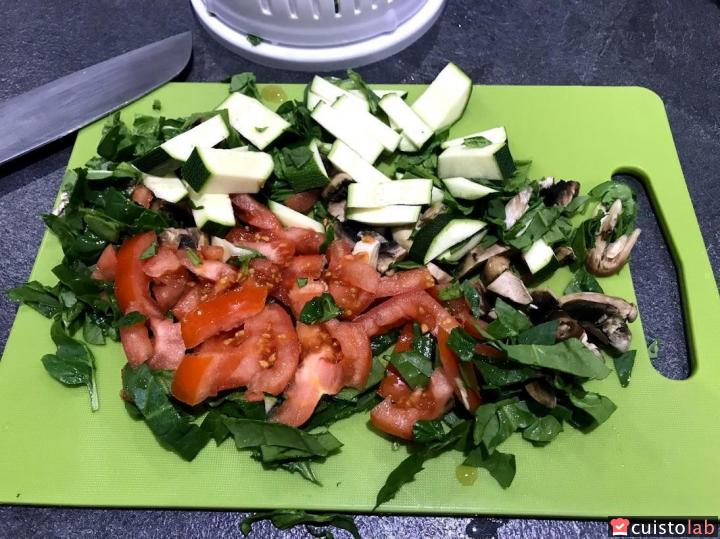 Une salade vite obtenue avec le Cutter Bowl