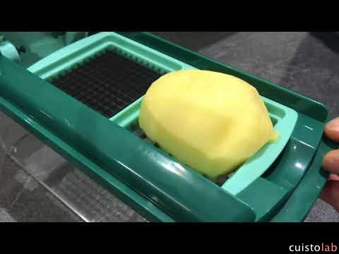 Réalisation des frites avec le Nicer Dicer