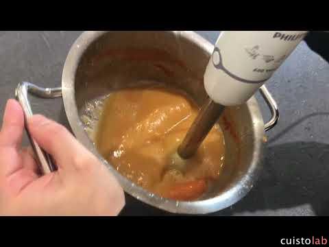 Préparation de la soupe avec le HR1365