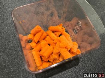 La pulpe sèche de carottes