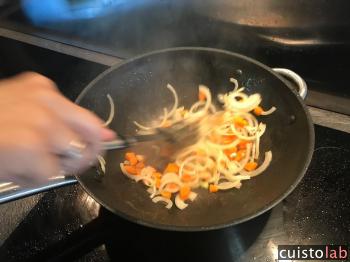 Les premiers légumes de la recette