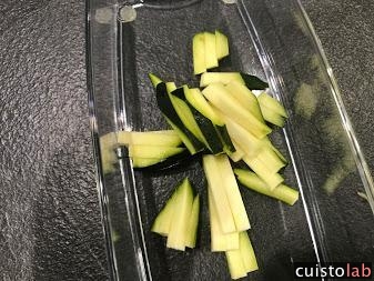 Les bâtonnets de courgette sont réussis