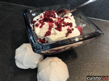 Vacherin minute à la framboise