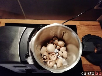 Les champignons dans le bol