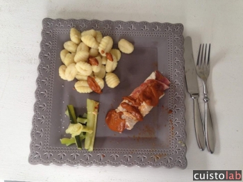 A l'arrivée, une assiette bien garnie