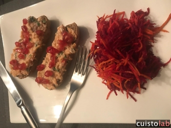 Les rillettes de saumon aux baies de roses