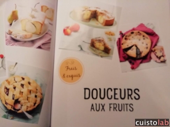 Les gâteaux aux fruits tiennent une bonen place