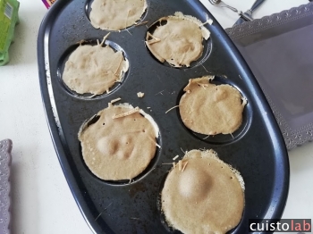 Très rapidement, les mini-crêpes sont prêtes