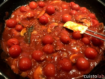 Sauce tomate cerise