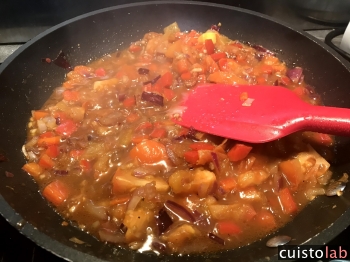 Les légumes en cuisson