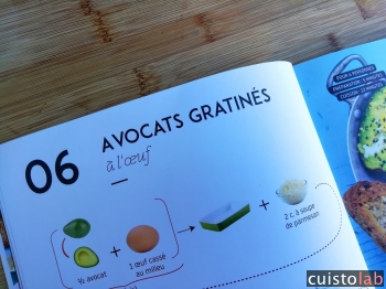 Avocats gratinés à l'oeuf en entrée