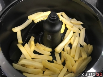 Les frites congelées dans l'Actifry