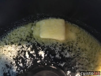 Le beurre à fondre dans l'Actifry