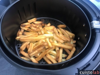 Résultat : les frites sont sèches