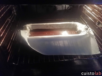 Cuisson 25 minutes à 190°C