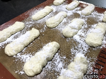 Les biscuits avant la cuisson