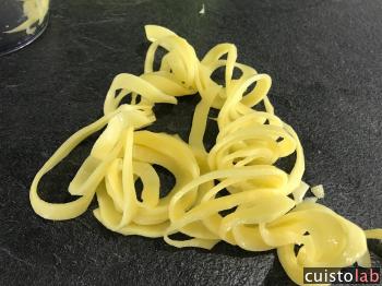 Tagliatelles de pomme de terre