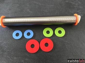 Avis Rouleau à pâtisserie ajustable avec anneaux de LTNIUSHNI