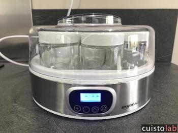 Avis Yaourtière avec minuterie et 7 pots AmazonBasics de AmazonBasics