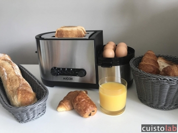 Avis Aicok grille-pain multilfonction avec cuiseur à oeufs de Aicok